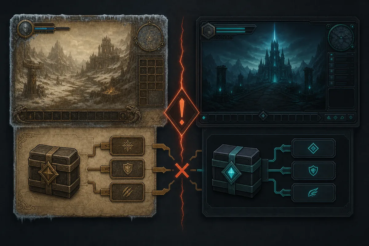 Illustrated separation between legacy and modern addon packages