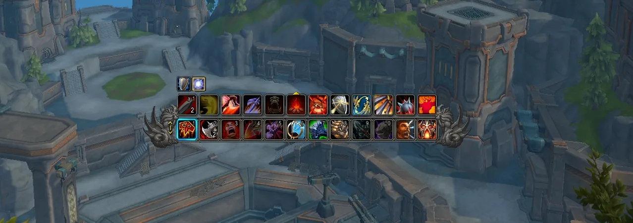 World of Warcraft action bar demonstrating the Single-Button Assistant suggestion
